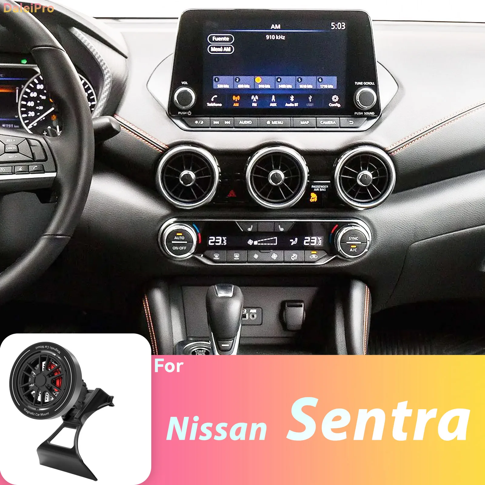 For Nissan Sentra B18 Sylphy 2020 2021 2022 2023 2024 2025 Phone Holder, 2-in-1,OEM Clip-On Design Phone Holder Base Accessories