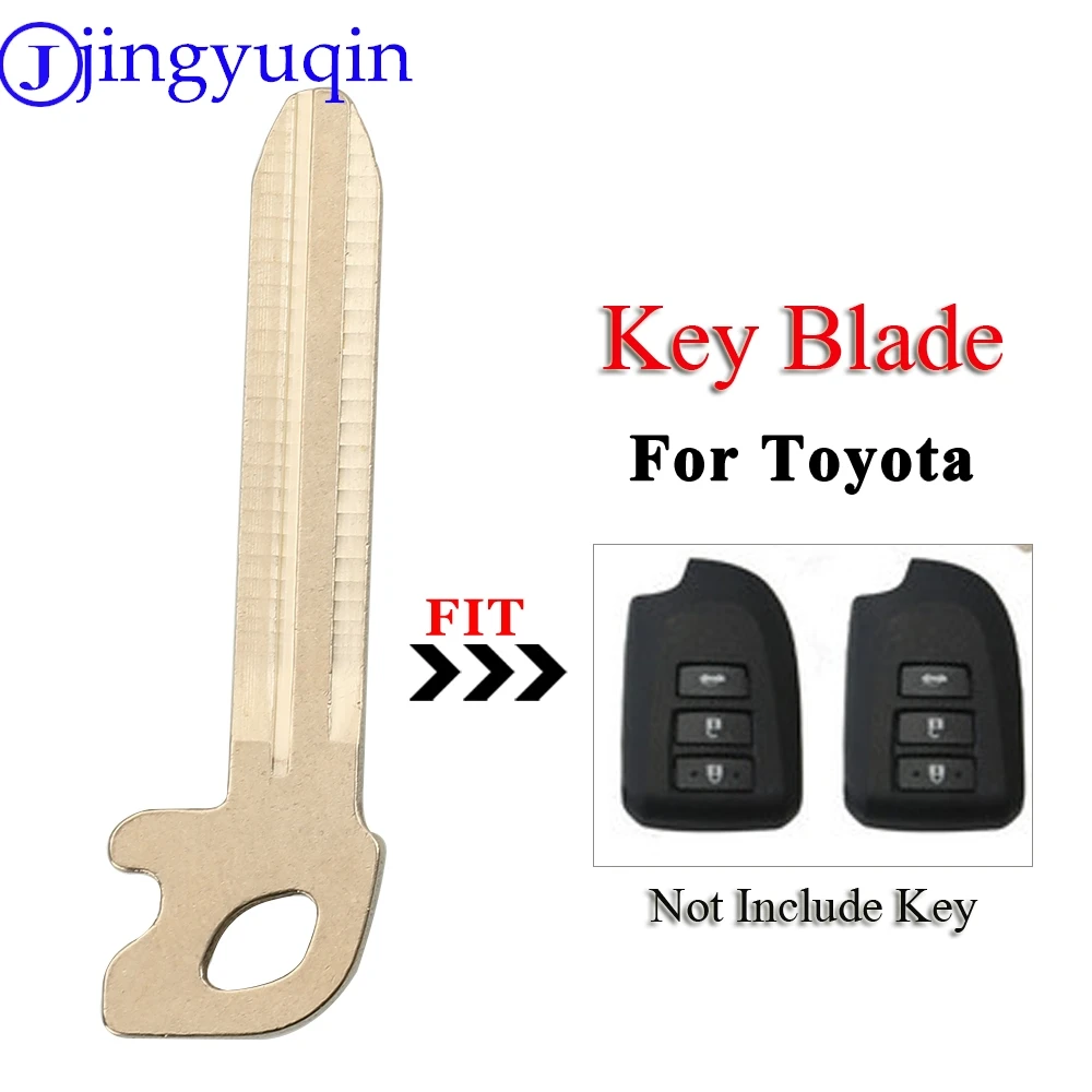 jingyuqin Smart Remote Car Key Blade Emergency For Toyota Verso Vios After 2013 Smart Uncut Blade Blank Replacement Fob