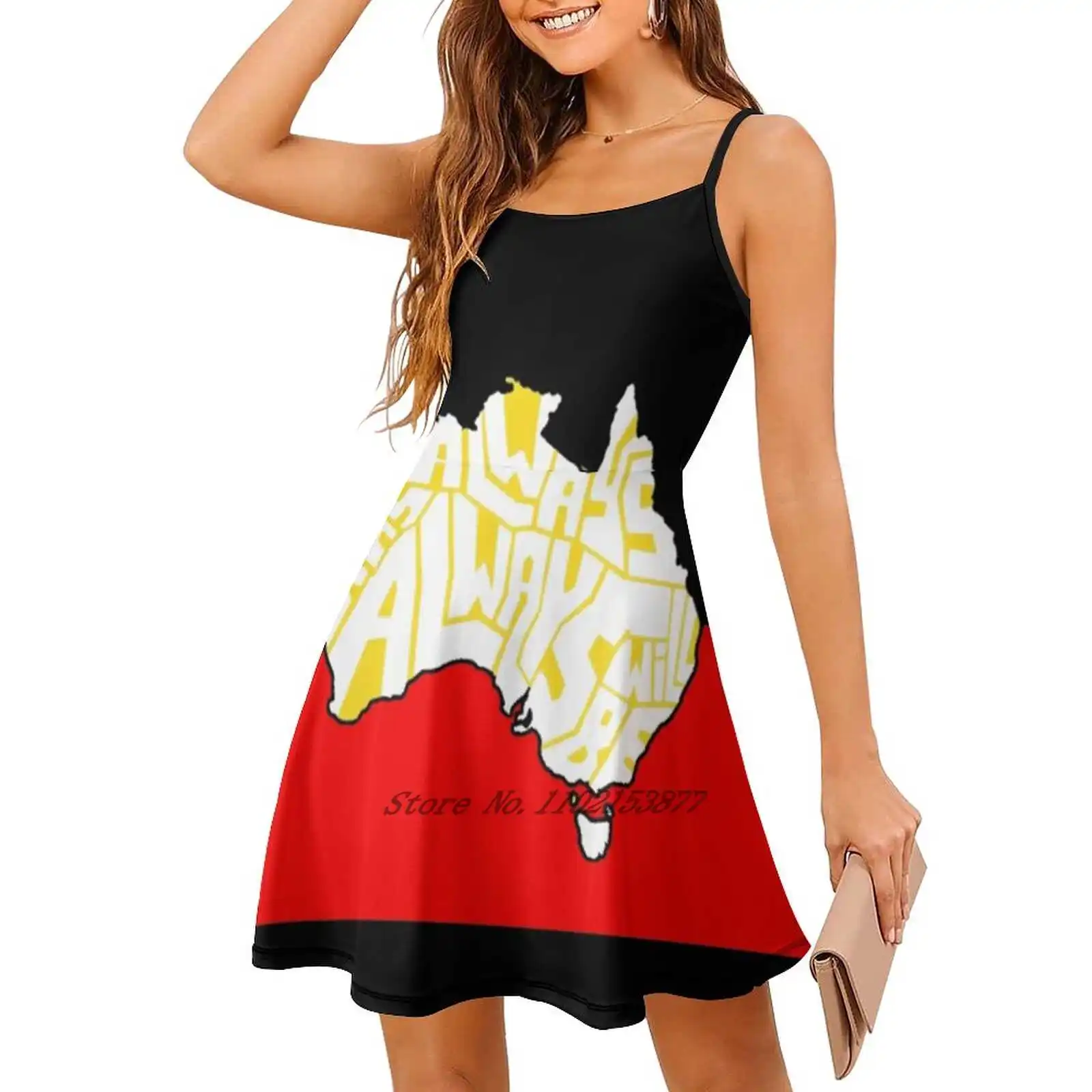 Always Was Always Will Be Flag Loose Pocket Dress Print Short Sleeve Dresses Multiple styles Y2K Dresses For Women Party Dress