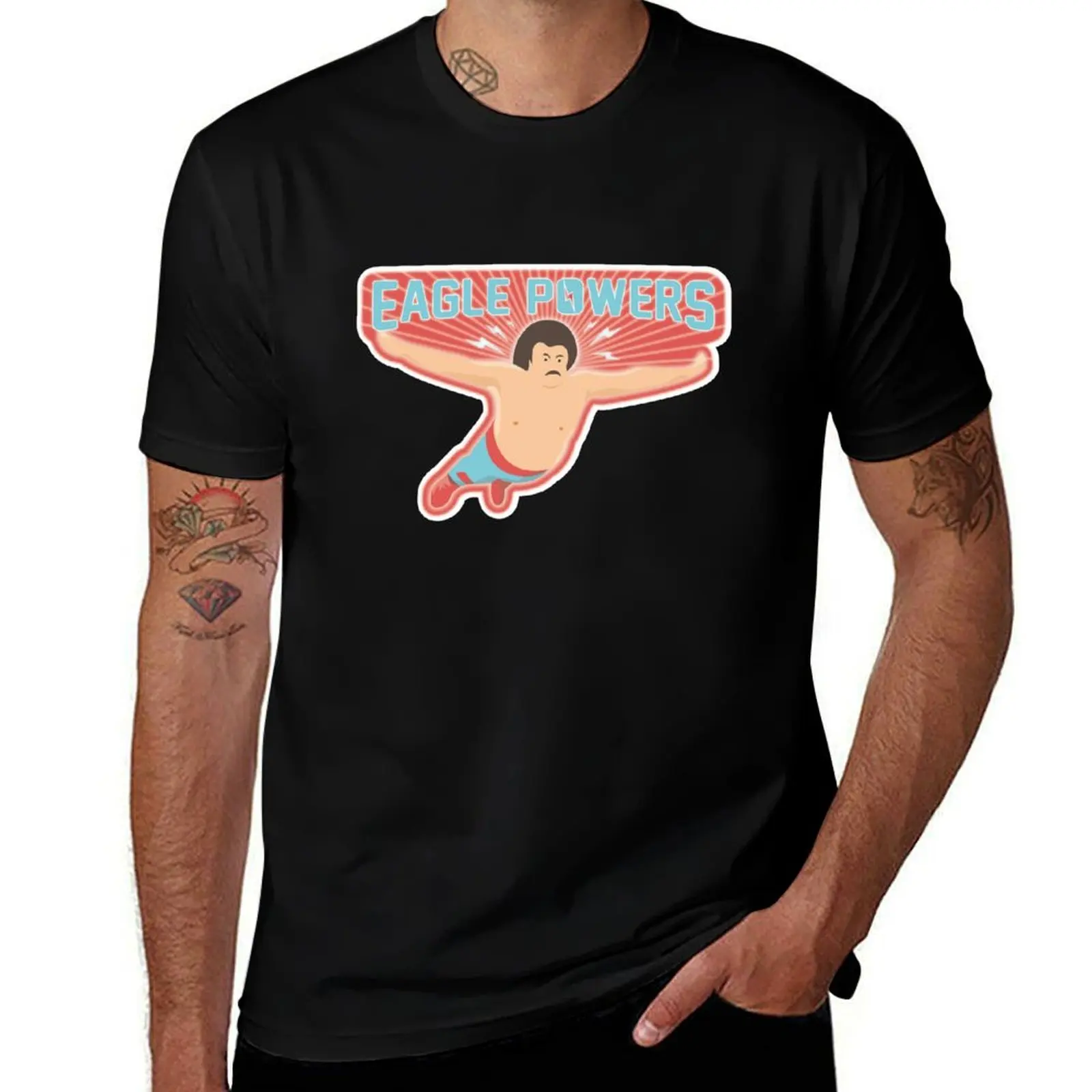 

Nacho Libre Eagle Powers T-Shirt customizeds plus size tops animal prinfor boys man t shirt Men's t-shirt