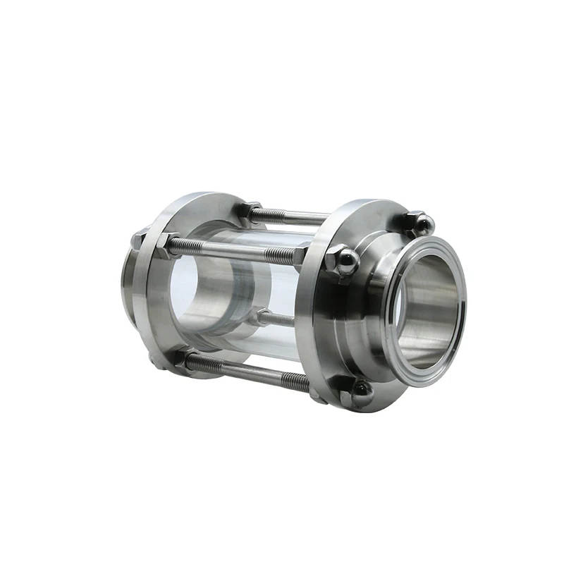 Braçadeira tripla de 38mm od e trevo, visão sanitária de fluxo com fluxo de vidro, dioptria ss304. aço inoxidável, diário para fermentação caseira. 1.5 polegadas