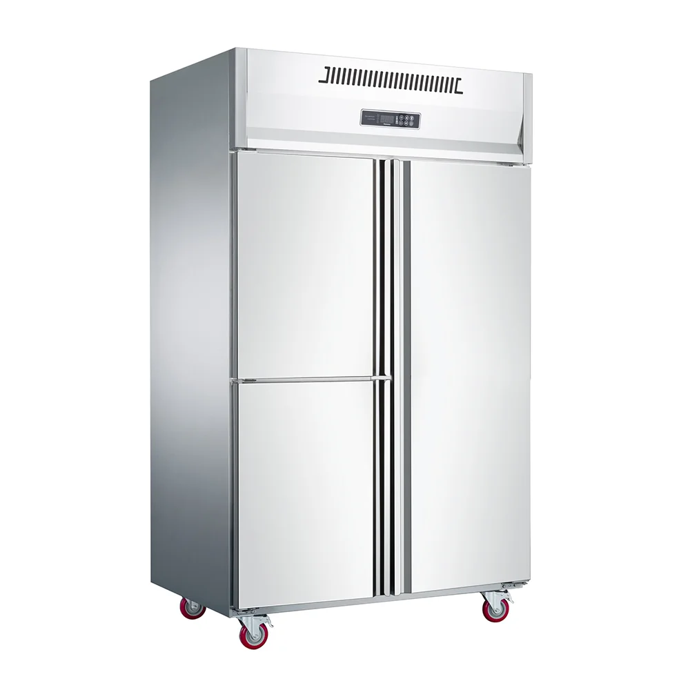 Commercial 3 Door Fan-Cooled Vertical Reach in Kitchen Equipment Fridge Upright Freezer Restaurant Refrigerator