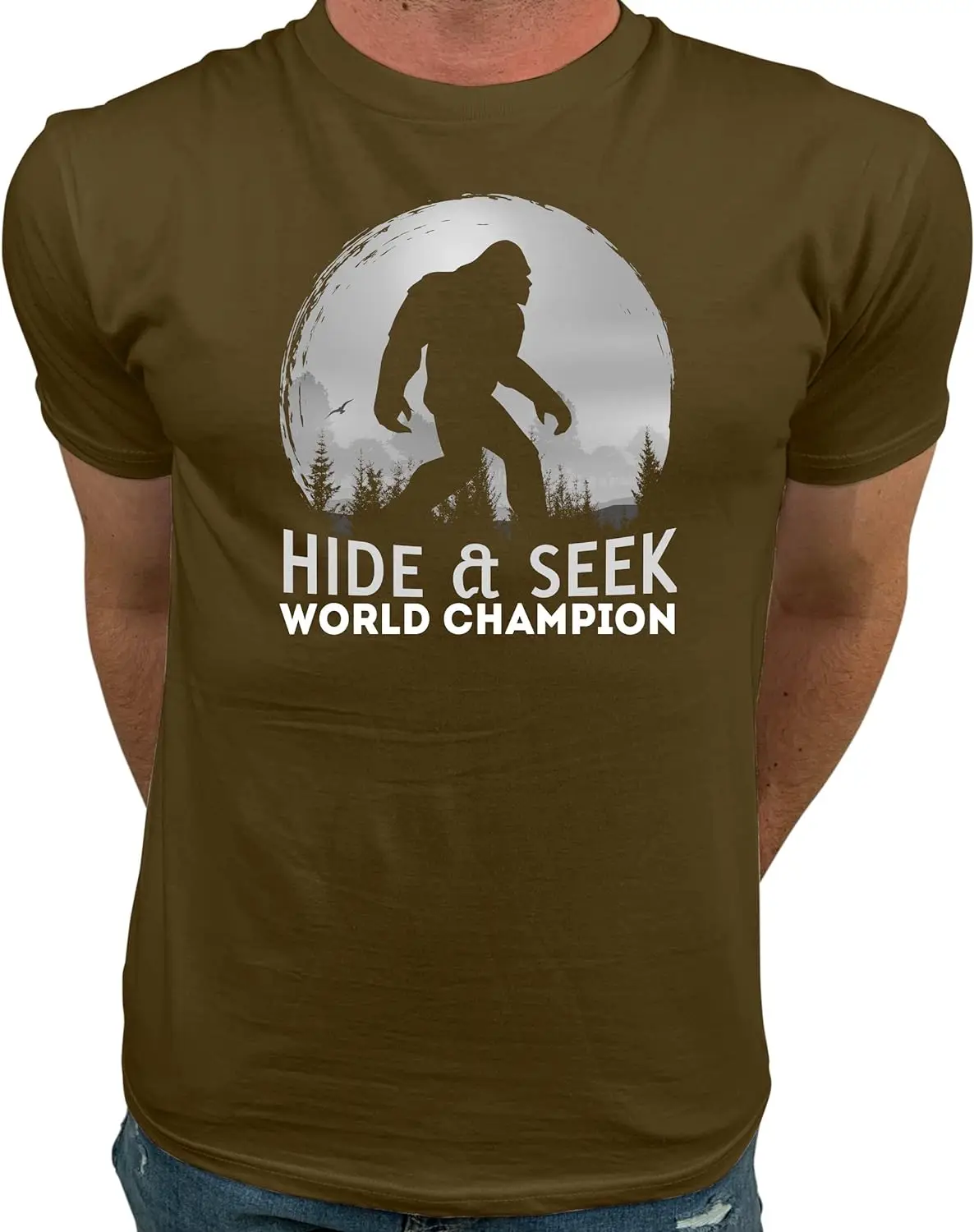 Bigfoot Hide and Seek Shirt Bigfoot T Shirts for Men | Bigfoot Gifts for Men