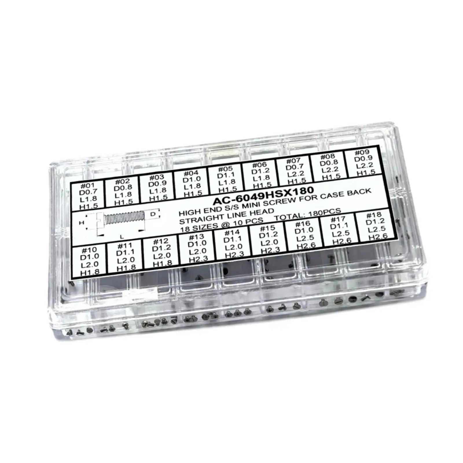 Watch Back Case Slotted Screw Set For Precision Repairs And Performance In Any Watch Restoration Task Flat Head Screws