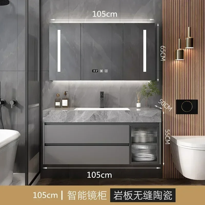 Modern Bathroom Cabinets with Ceramic Washbasin Narrow Storage Drawer Toilet Bathroom Cabinets Wall Gabinete Home Furniture