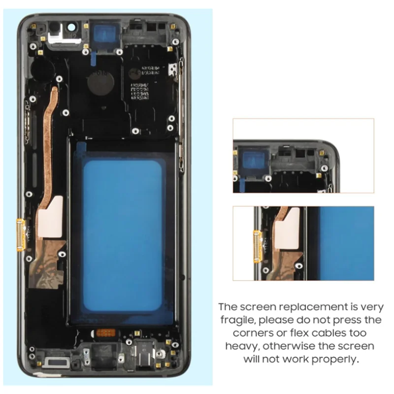 Screen Replacement for Samsung Galaxy S9+ LCD Display for  Screen  G965 G965A G965F G965P G965R4 Assembly(Black with Frame)