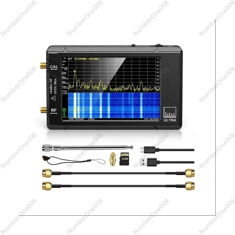 

Ultra 4Inch Spectrum Analyzer Handheld TINY SA Frequency Analyzer 100KHz-5.3GHz Add 32GB Card Network Tester