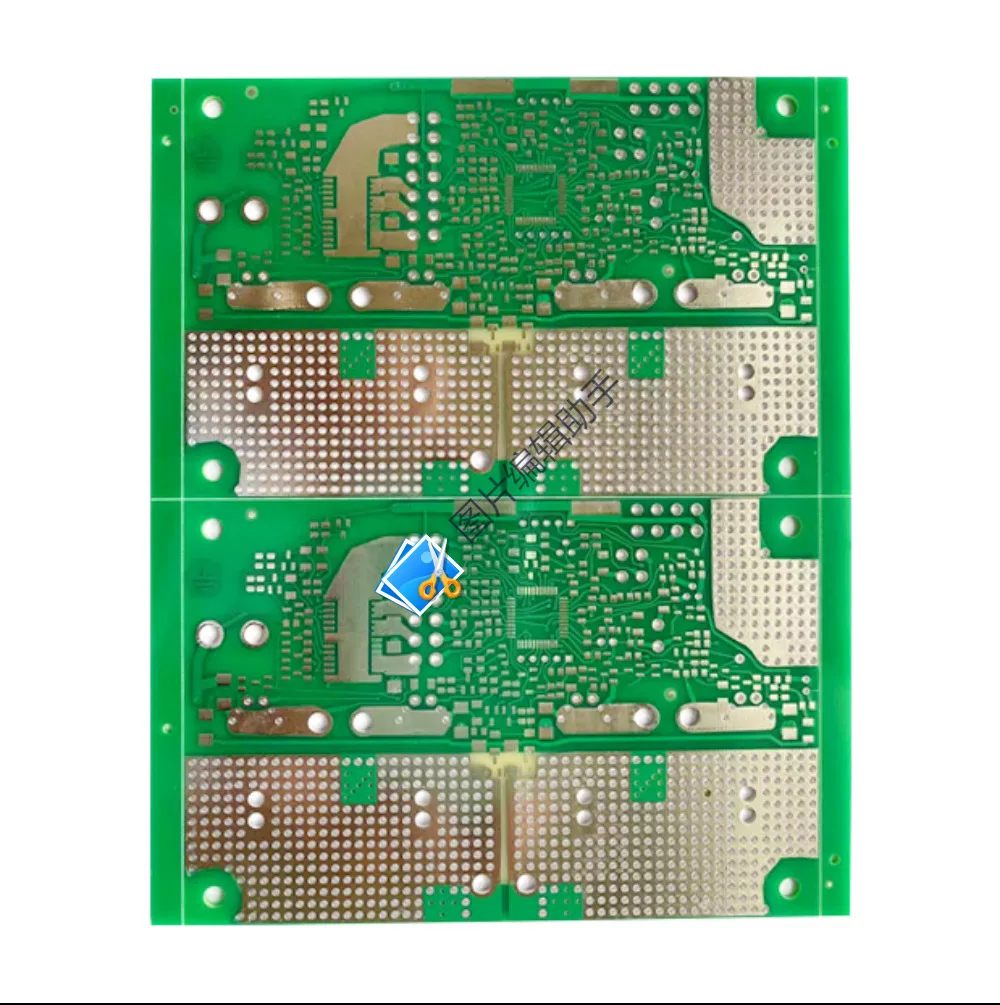 

Double-sided PCBs Heavy Copper 2 Layers, with 2.4mm Thickness,3oz Copper Thickness Minimum Line space Annular ring 0.1mm factory