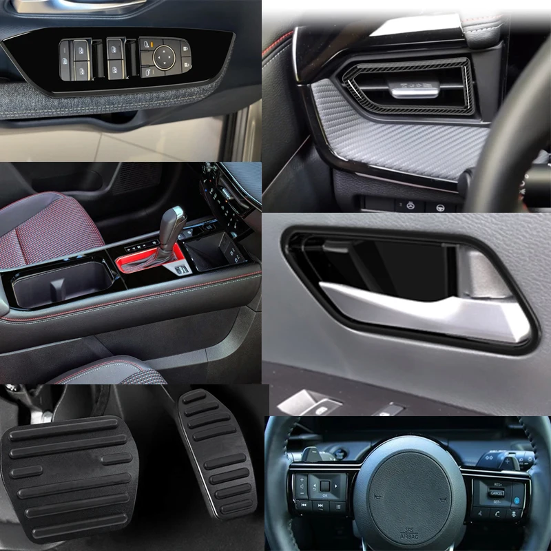 

LHD для Nissan Kicks 2025 2026, ABS, углеродное волокно, внутренняя панель переключателя подъема окна, боковая крышка переменного тока, украшение, автомобильные аксессуары