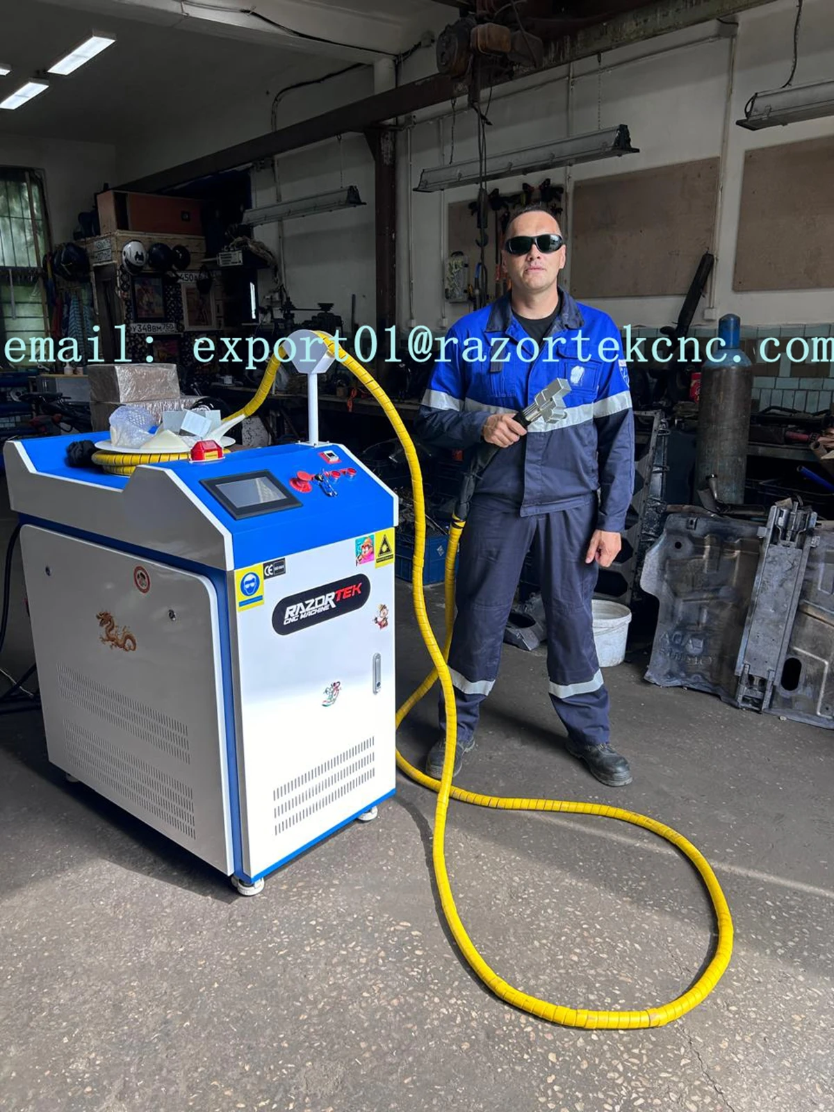 Handheld Fiber Laser Welding Machine with Single Double Wire Feeding Device