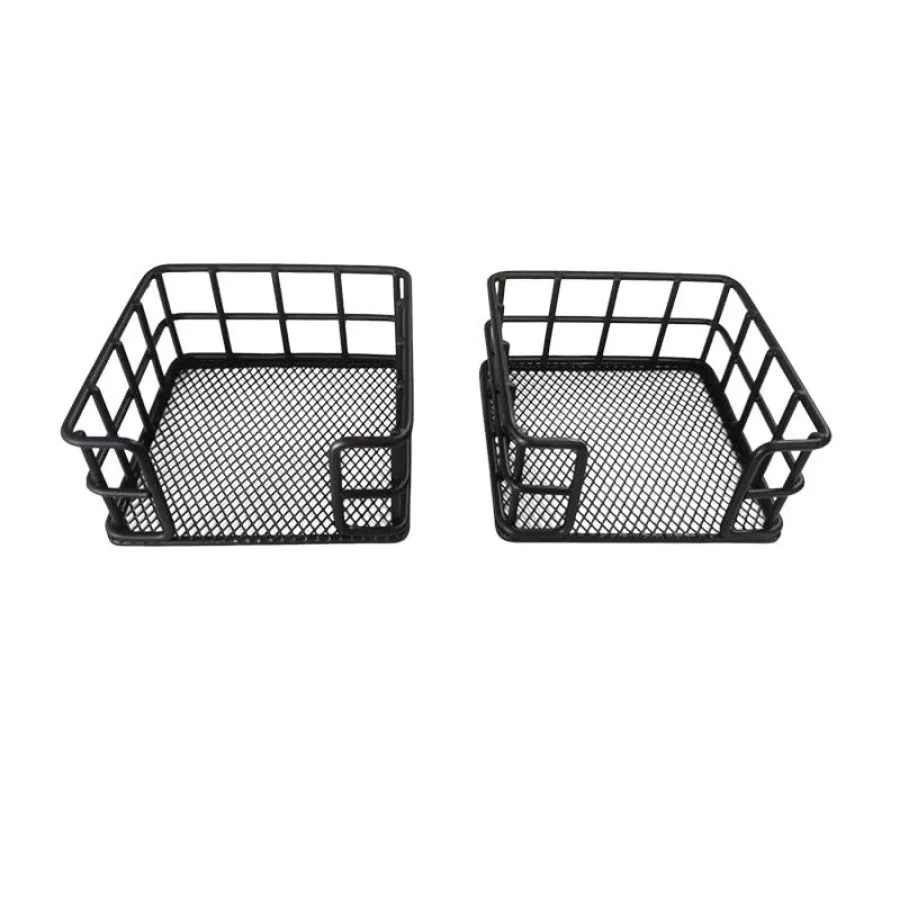 

2Pcs Metal Sticky Note Holder, 3.54" Black Square Sticky Note Dispenser for Desk, Compact Desktop Organizer for Memo Pads, Pape