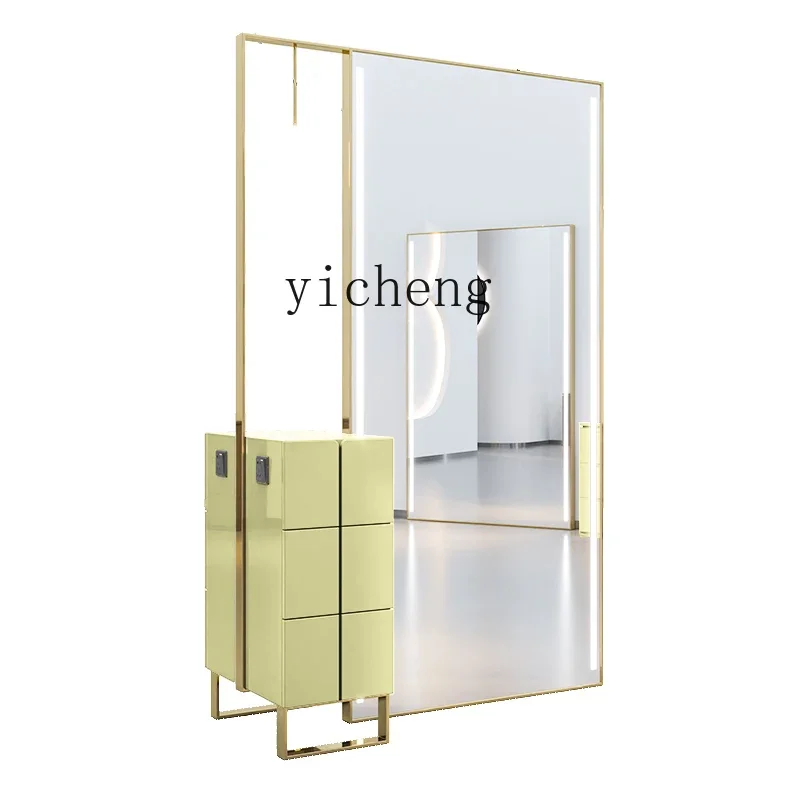 Hair Mirror High-end Hair Salon Mirror Desk Barber Shop Desk Cut Hair Mirror