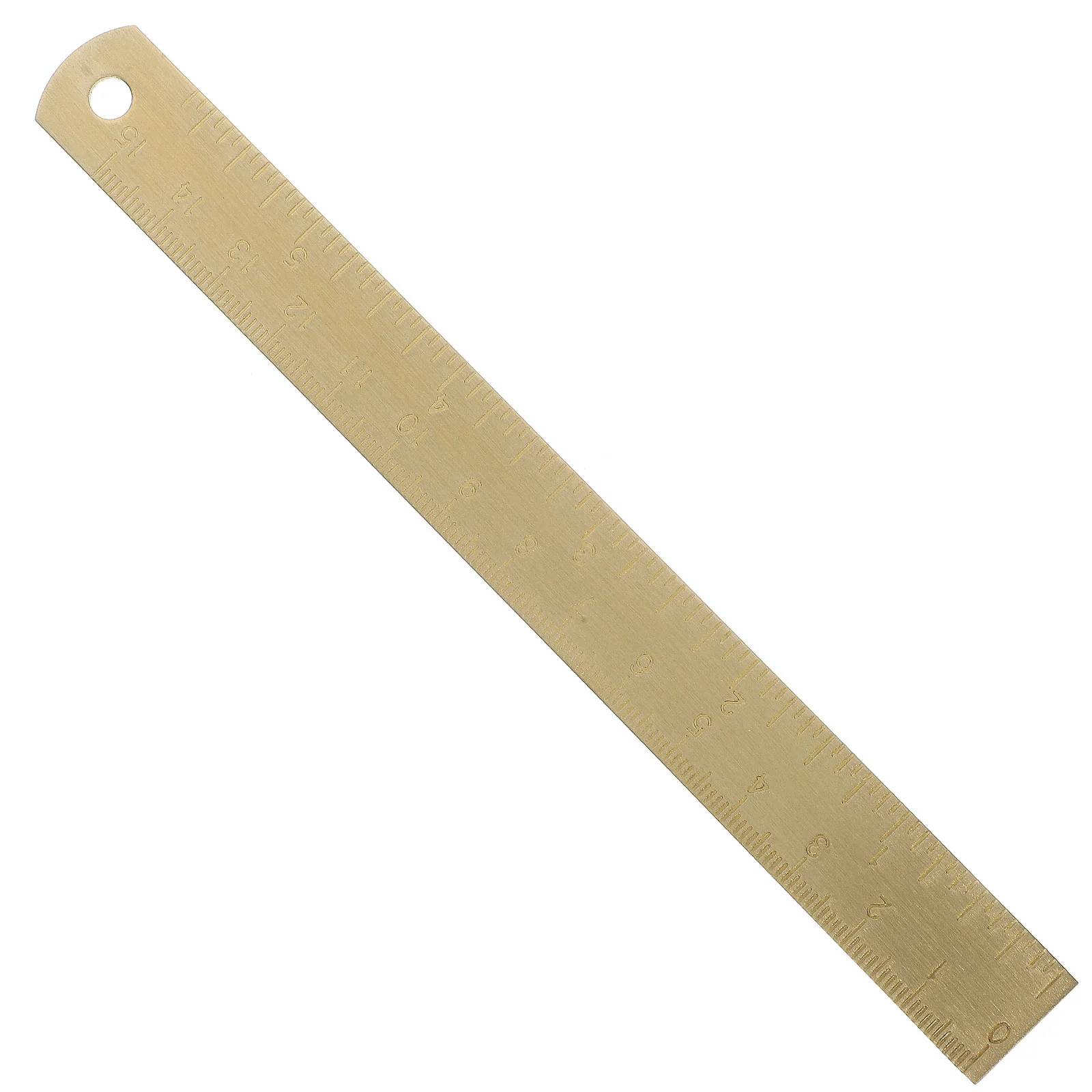 Latão Régua De Desenho De Metal Régua, Gold Straight Unisex Aprendizagem Medição Régua, Bookmark Papelaria, Escola e Escritório