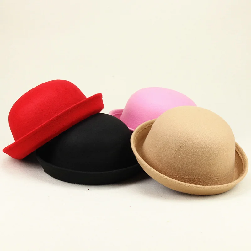 

version of Jazz hat stage ladies Solid color dome performances spring summer adult fashion women's hat a new red hat