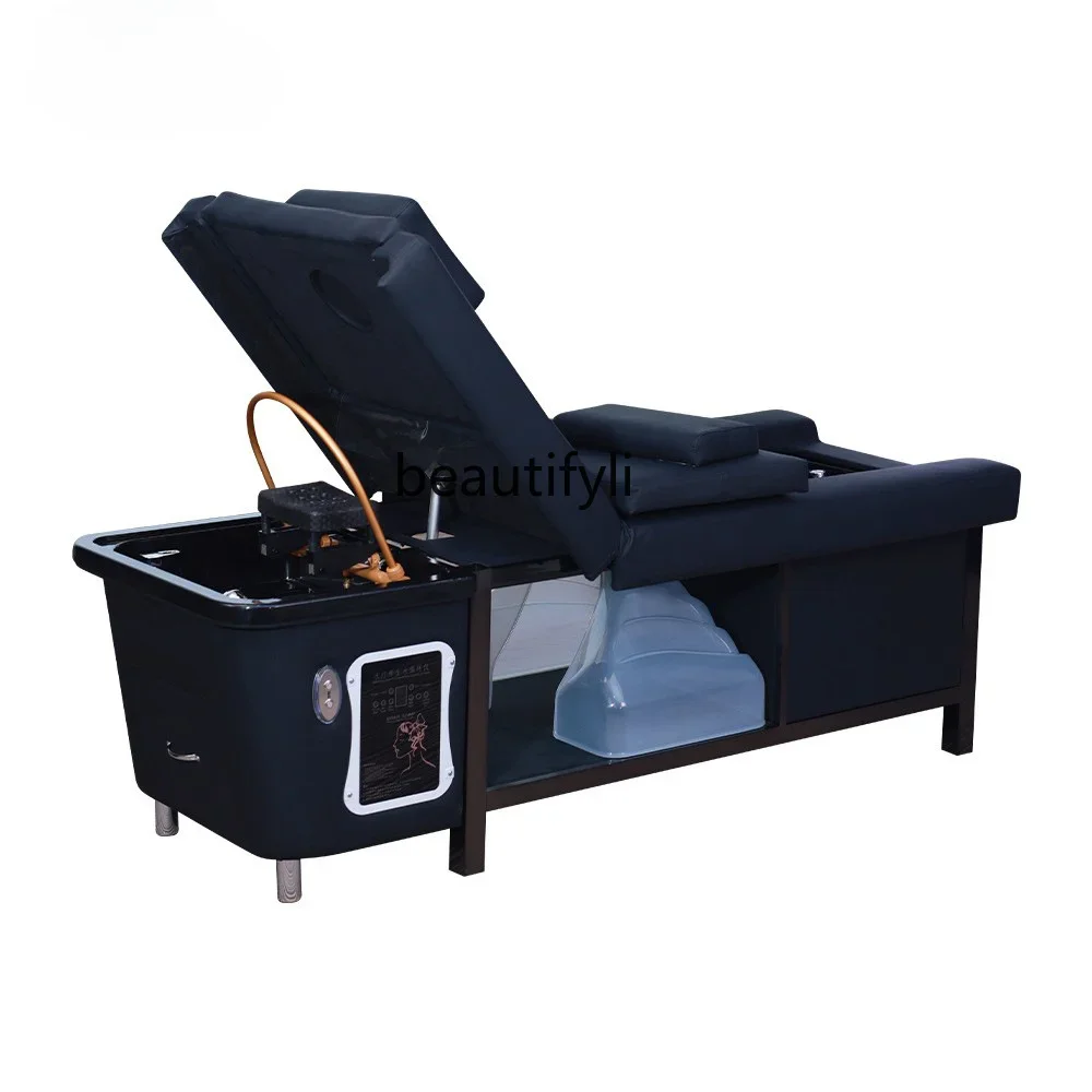 Electric Head-up Shampoo Chair Beauty and Hairdressing Head Therapy Spa Foot Bath Fumigation Facial Bed