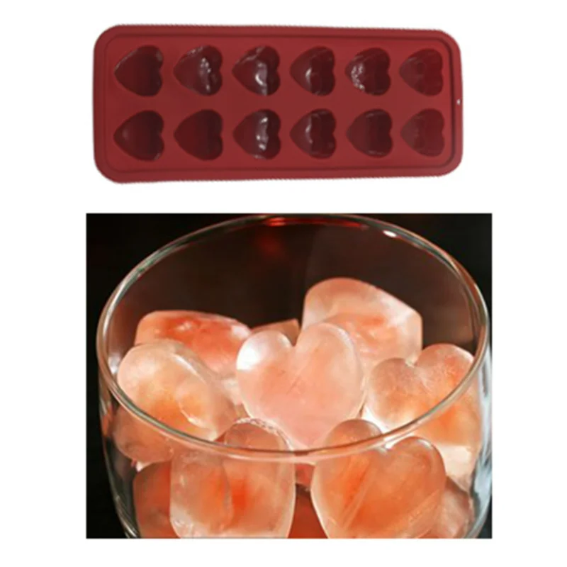 1pcs Heart-shaped Ice Cube Mold Multifunctional for Pudding Candy Whiskey Kitchen Accessaries Party Supplies Valentine\'s Day