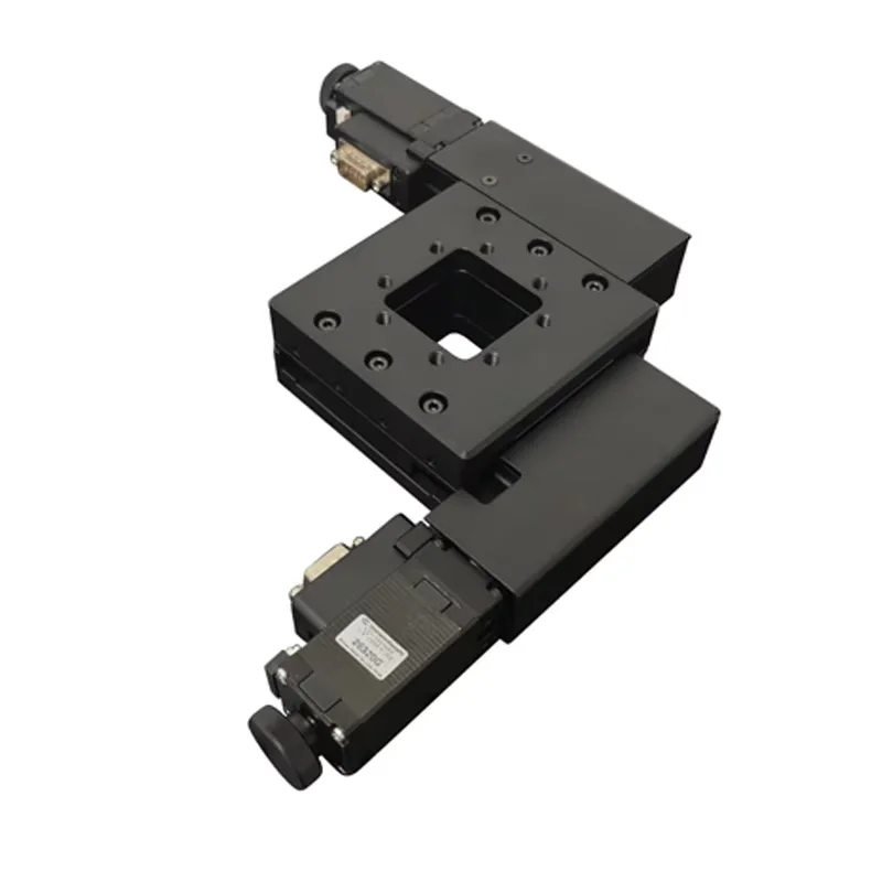 PT-XY15 95*95 مللي متر المرحلة الخطية بمحركات XY المرحلة المجهر المرحلة الكهربائية XY منصة الجمع المتكاملة السفر 15 مللي متر