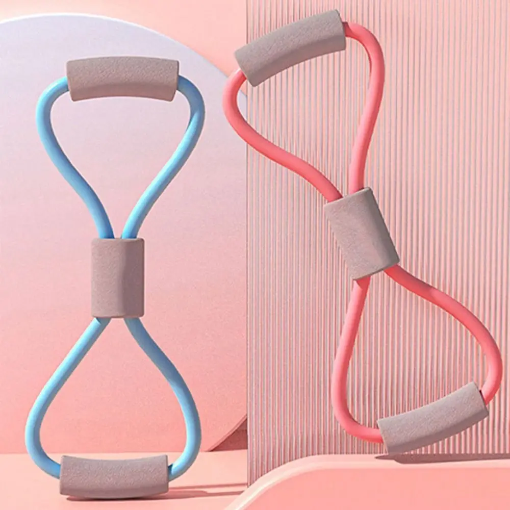 Cinta elástica banda de resistencia para Yoga 8 formas expansor de pecho bandas de resistencia para Fitness estiramiento muscular ejercicio Crossfit