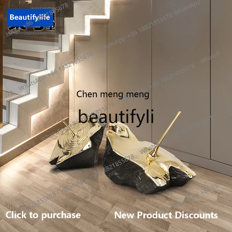 

GG Hotel Lobby Abstract Large Floor Sculpture Mall Decoration Custom Artwork