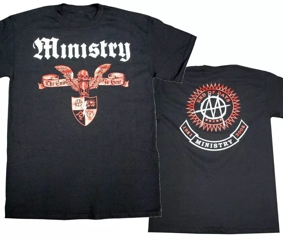 Ministry Band End Of Days Double Sided T Shirt Full Size S-5XL FH333