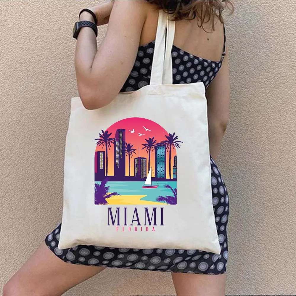 New York Miami Paris London Moscow Rome Berlin Tokyo Mexico Munich Men Women Shopping Canvas Totes Bag Shopper Shoulder Handbags