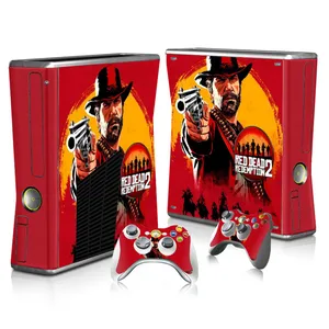 Hot Video Game untuk Xbox 360 Slim Stiker untuk XBOX 360 Slim Stiker Vinil untuk Xbox360 Slim Kulit Stiker +2 Controller Stiker 8 stiker pengontrol xbox 360 penjualan terbaik - №