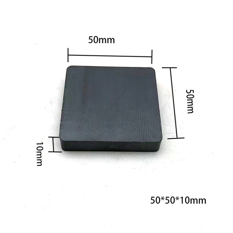 Y35 sintered 50*50*10mm ferrite square magnet - high-strength magnet for speaker, audio equipment and mechanical device fixation