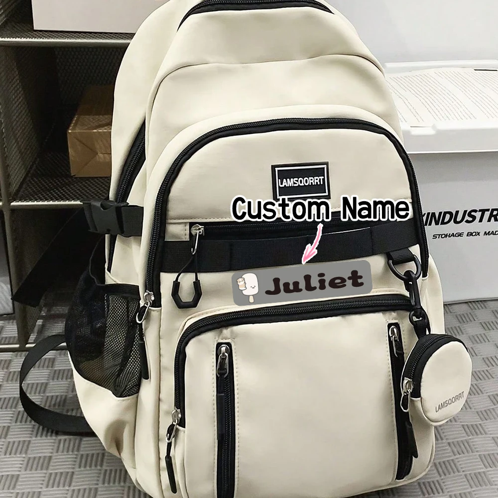 Custom popsicle Name Sticker,Transparent Waterproof Sticker for Kids,diy Name Labels for School Bag Bottles Pen Box Uniform view 2