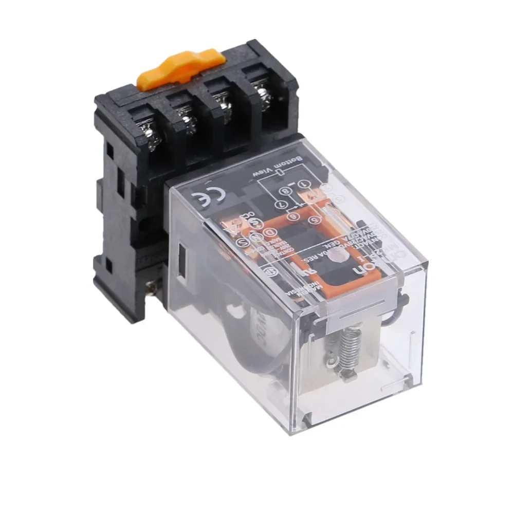 MK2P-I MK3P-I Intermediate Relay Small Copper Coil Silver Contact AC110V/220V/380V DC6V/24V 8 Pin 11 Pin