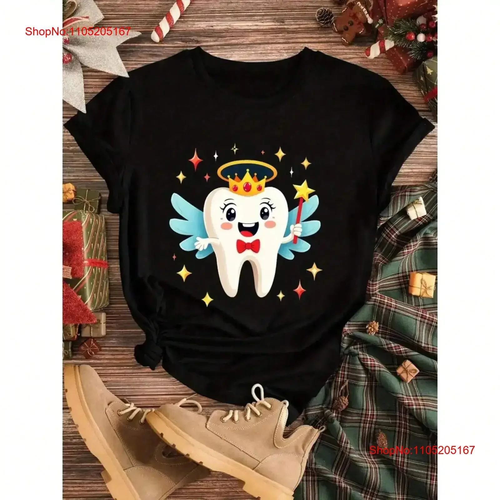 Women's Cute Cartoon T Shirtth and Magic Wand Pattern shirt d Top vintage Washed Comfortable homme Top For Everyday Wear