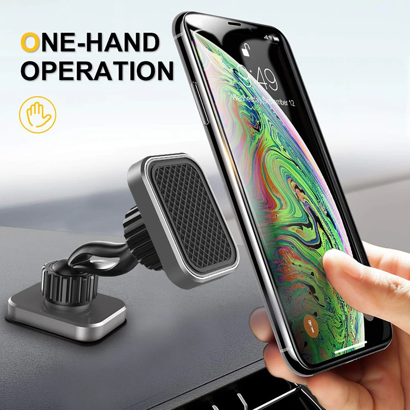 Dual Magnetic Phone Mount & Holder. Attaches Magnetically to Metal Surface. Shoot Hands-Free Videos While Working Out