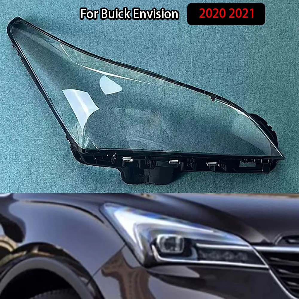 

For Buick Envision 2020 2021 Headlamp Transparent Shell Lampshade Lamp Shade Front Headlight Cover Lens Plexiglass