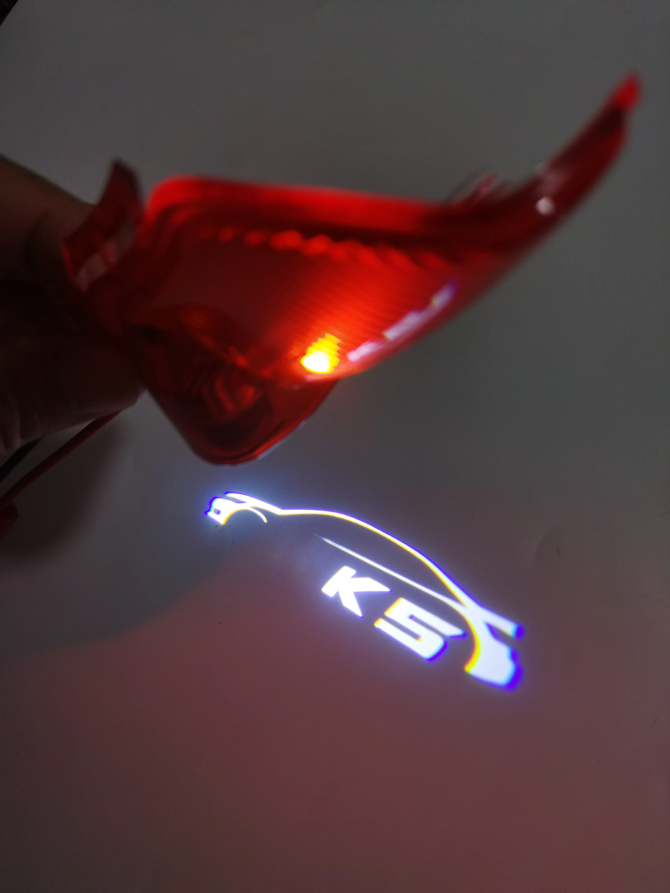 

K5 Car Styling Badge Door Light 2pcs Carpet Shadow Welcome Light For KIA K5 OPTIMA CERATO Kia Ghost Shadow Light Puddle Lamp