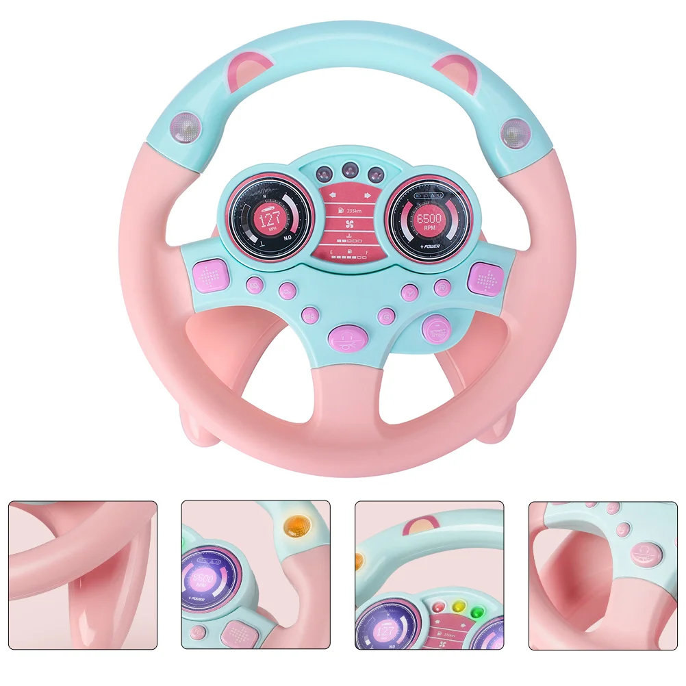 Simulation Steering Wheel Kids Toy Fake Baby Abs Plaything Interesting Simulated