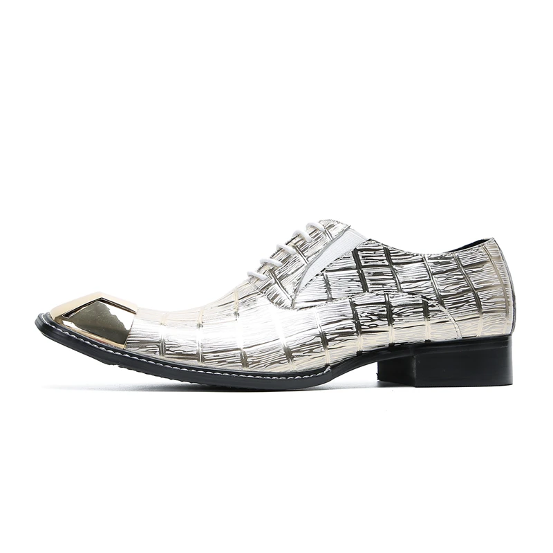 Quadratische quadratische Niet Stil lässige Lederschuhe modische Persönlichkeit bequeme Herren schuhe trend ige Leder neunte Hosen Schuhe – Detail 7
