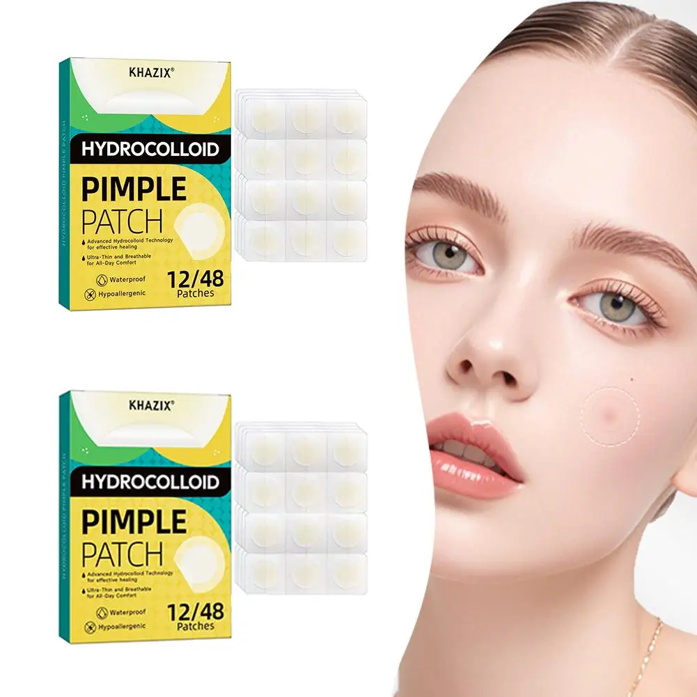 12/48 قطعة بقع حب الشباب الغروانية المائية حب الشباب بثرة التصحيح تنفس بقعة ملصق تغطي ماكياج غير مرئية ودية المسام الرعاية 2026 #3