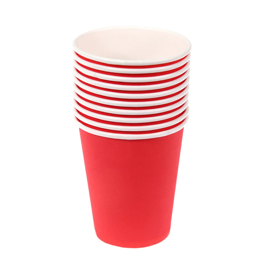 100 قطعة أكواب ورقية ملونة سميكة آمنة لتقوم بها بنفسك مواد فنية يدوية للأطفال رياض الأطفال الحرف أكواب الحفلات القابل للتصرف