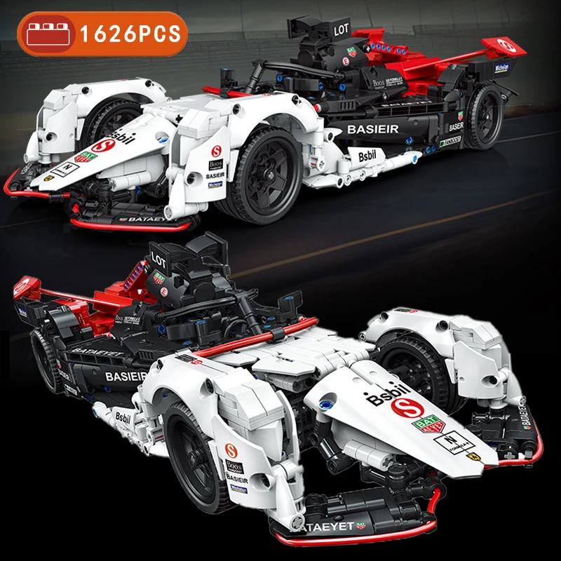

1626PCS MOC F1 Formula Racing Car Model Building Blocks Bricks High-Tech Toys For Children Christmas Education Gifts