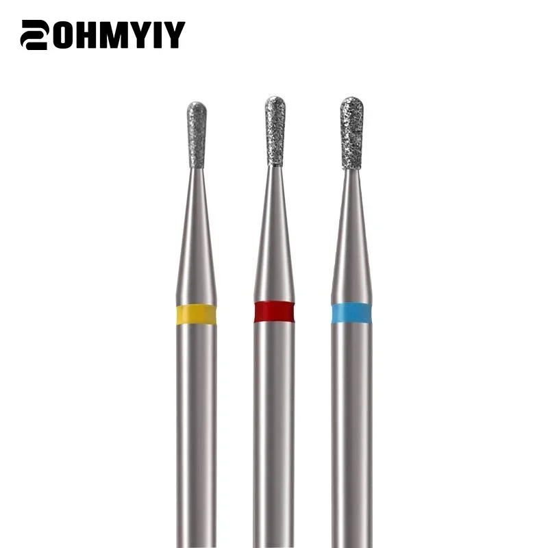 1 ชิ้นเปลวไฟเจาะเล็บ Bits เครื่องตัดเพชรสําหรับเล็บ 3/32 ''Pro เจาะเคล็ดลับสําหรับเล็บ Cuticle ลบเครื่องมือ