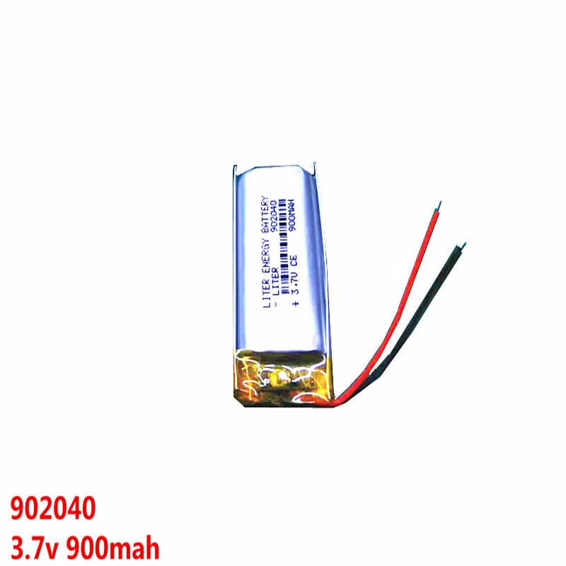 1pcs 3.7V 900mAh 902040 Lithium Polymer Li-Po li ion Rechargeable Battery cells For Mp3 MP4 MP5 GPS PSP mobile bluetooth