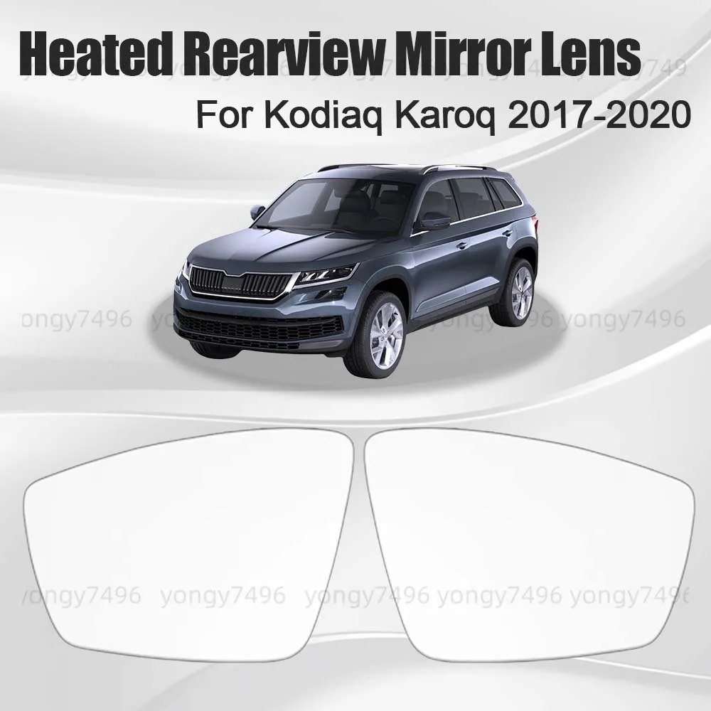 

Car Wide Angle Heated Rearview Mirror Lens For Kodiaq Karoq 2017 2018 2019 2020 Car Rearview Accessories With Asuxiliary