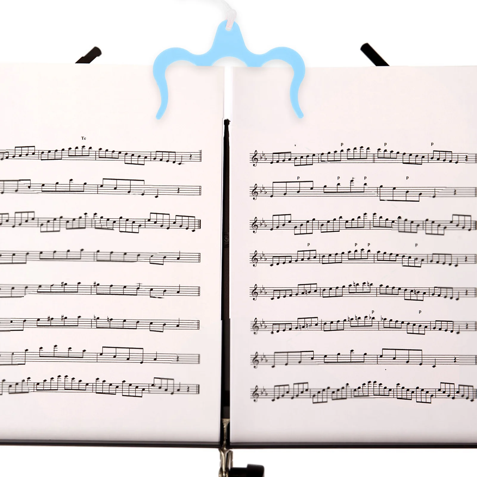 

1pcs Music Book Clip Portable Sheet Music Holder For Piano Score Clamp Book Page Clip For Reading Recipe Speech Draft Guitar
