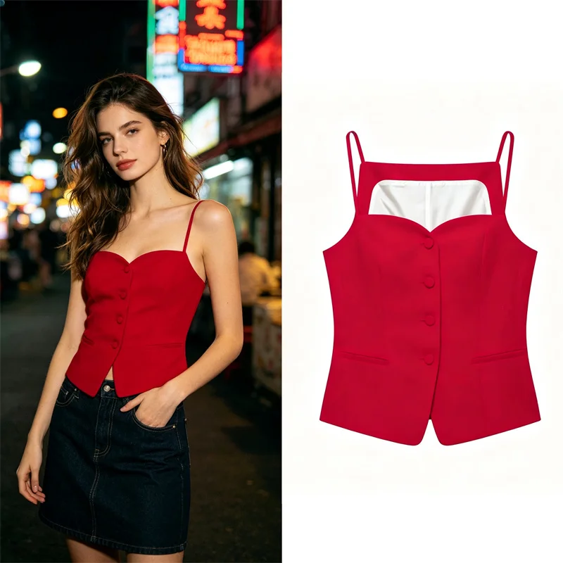 Guobioziy 2026 Women's Summer Solid Sleeveless Cami Top Boho Beach Vacation Sweetheart Neck Tank Top