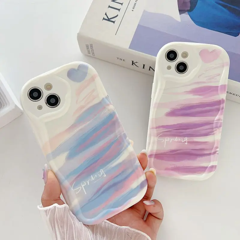 Case for Realme C55 C35 C33 C21Y C25Y C30S C21 C11 C20 C2 C15 C12 10 5 6 7 Pro 5I 6I 5S 6S 7i 8 5G Soft Flower Love Curly Cover