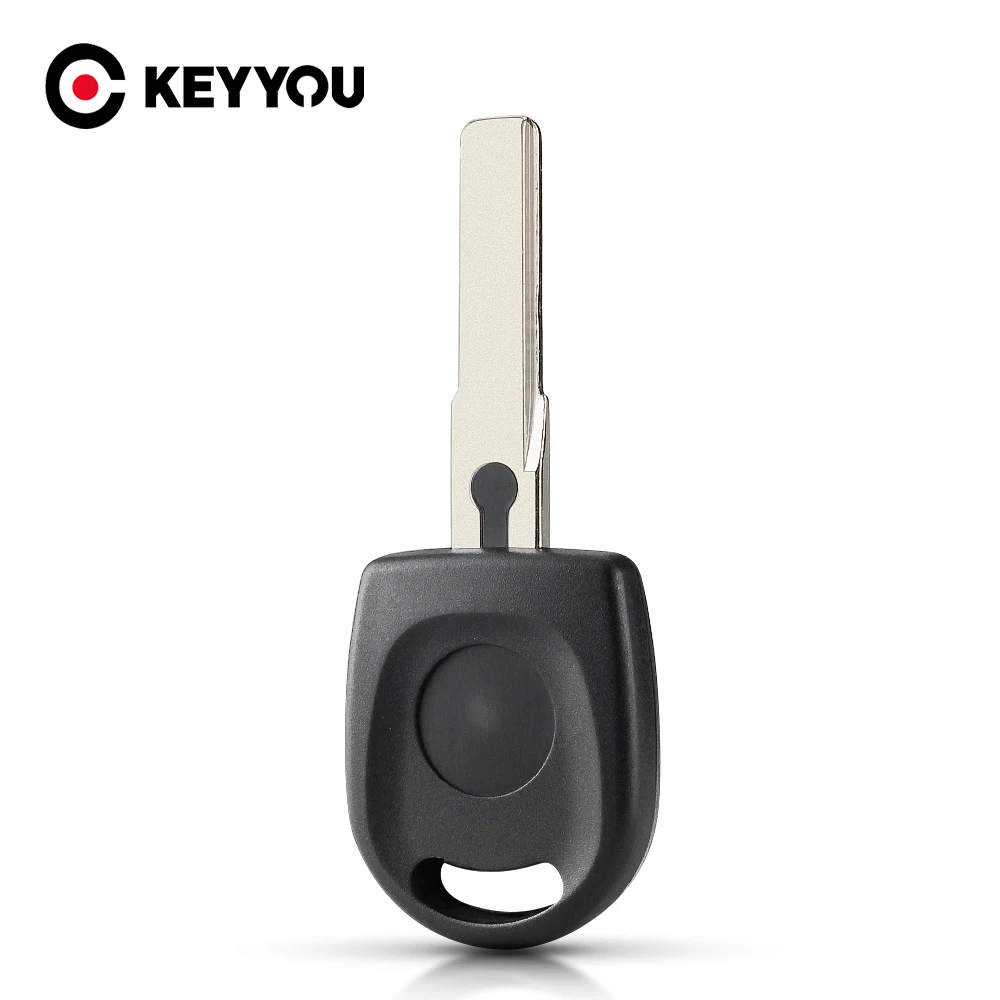 KEYYOU 50pcs Transponder Key Shell For VW Volkswagen SKoda SEAT NEW Uncut Blade HU66 Blade Car Key Blank Case