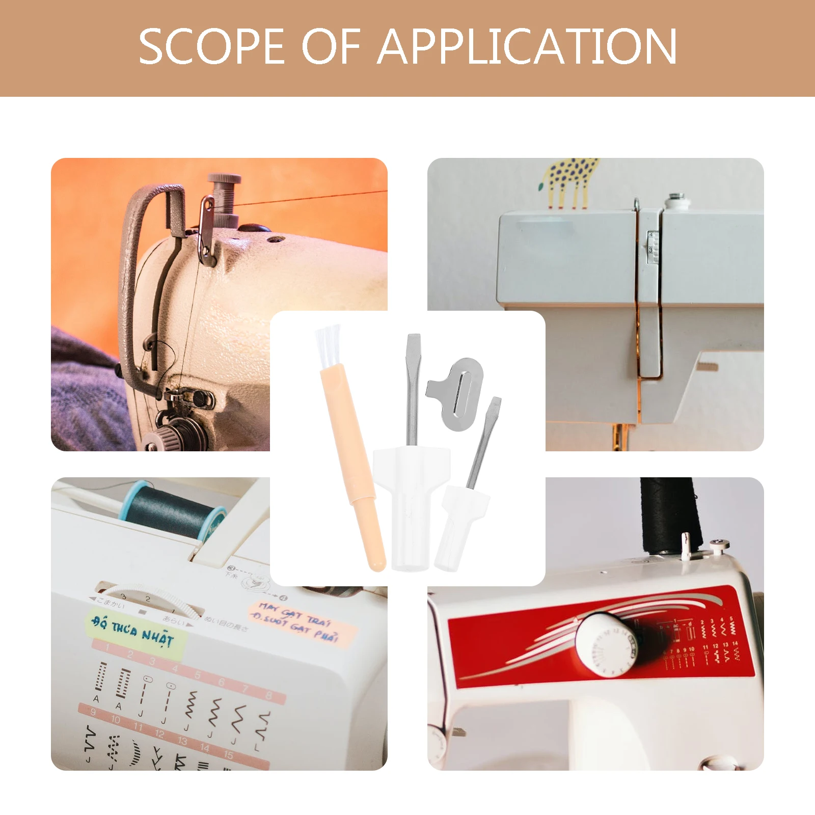 

Sewing Machine Repair Kit Household Supplies Practical Gadget Maintenance Tool Clean Screwdriver Alloy Accessories Sewing