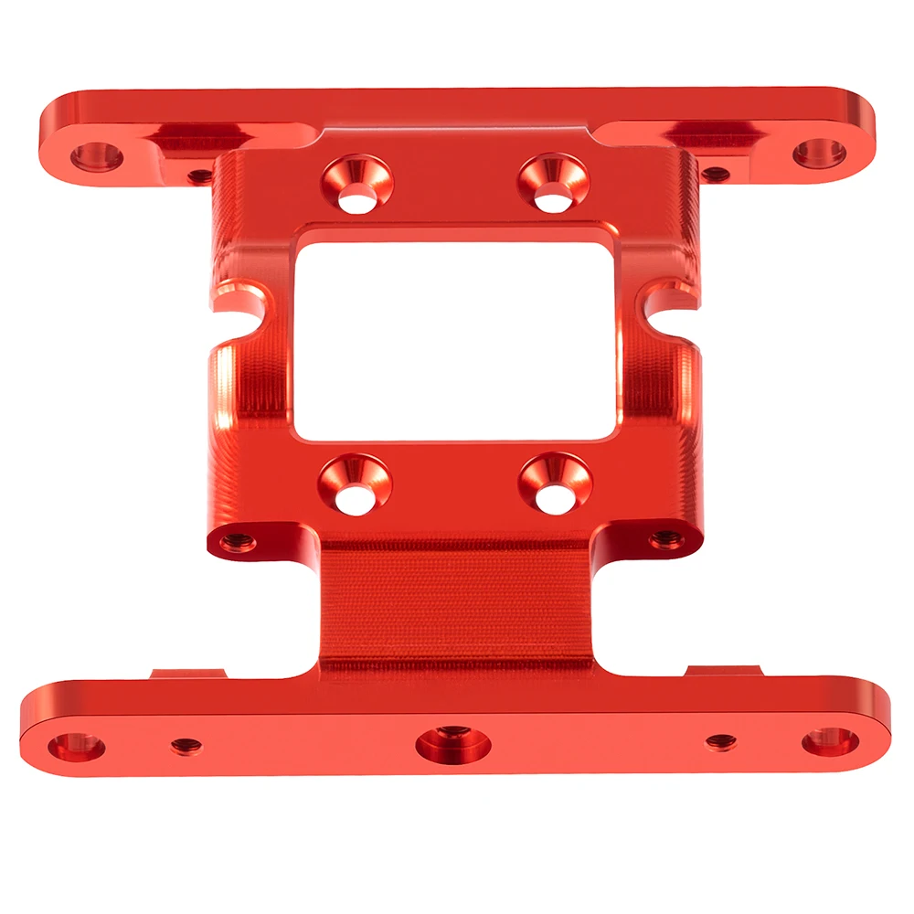 MIBIDAO-placa inferior de caja de cambios de aleación de aluminio, placa de deslizamiento de caja de transmisión para 1/18 RC Crawler FMS LC80, piezas de mejora