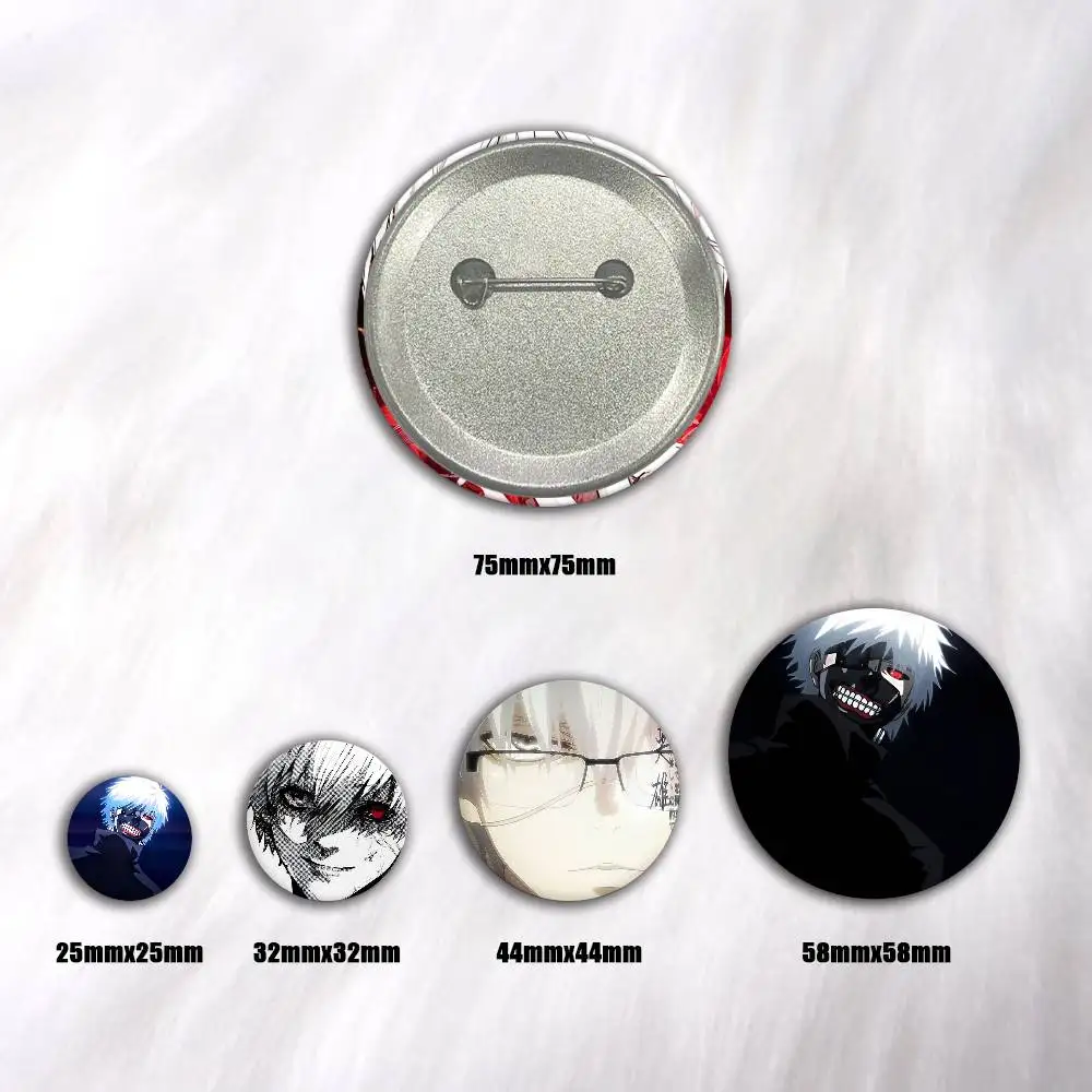 A-T-Tokyo G-Ghoul Anime Anime Round Badges, Brooches, Clothing Accessories, Birthday Gifts, Anime Conventions