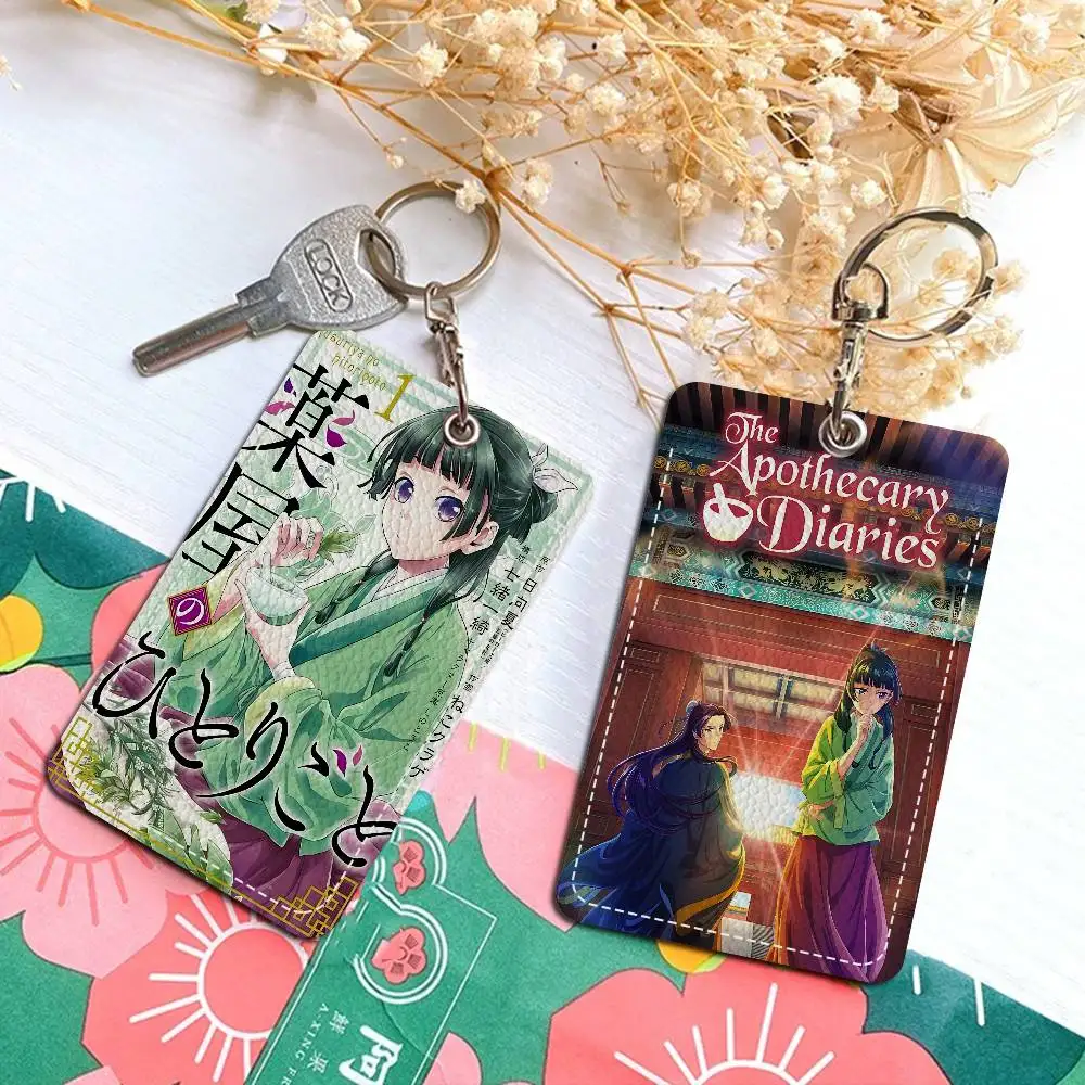 Popular Animation The Apothecary Diaries Holder Keychain With Keychain For Access Card Bus Pass & Card Credit ID