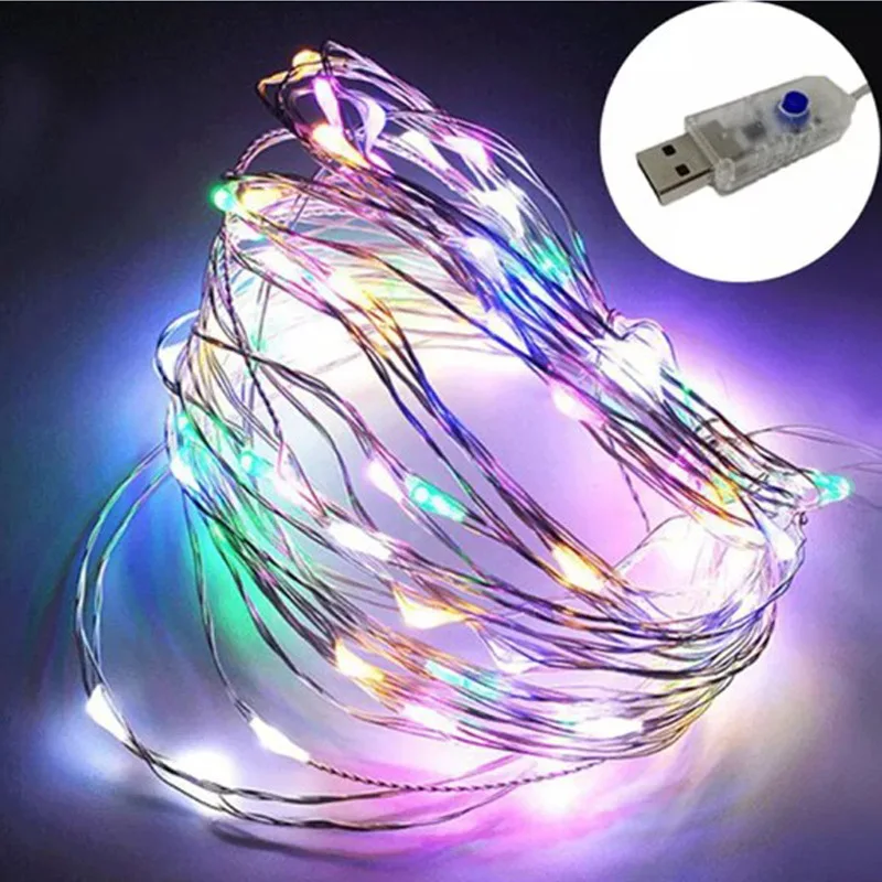 LED Strip Light Room Decor USB With Remote Copper Wire Decorative LED Christmas String Light Outdoor LED Fairy Lights 5M 10M 20M